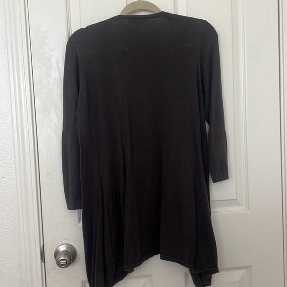 Cabi charcoal grey knit waterfall cardigan - Picture 3 of 3